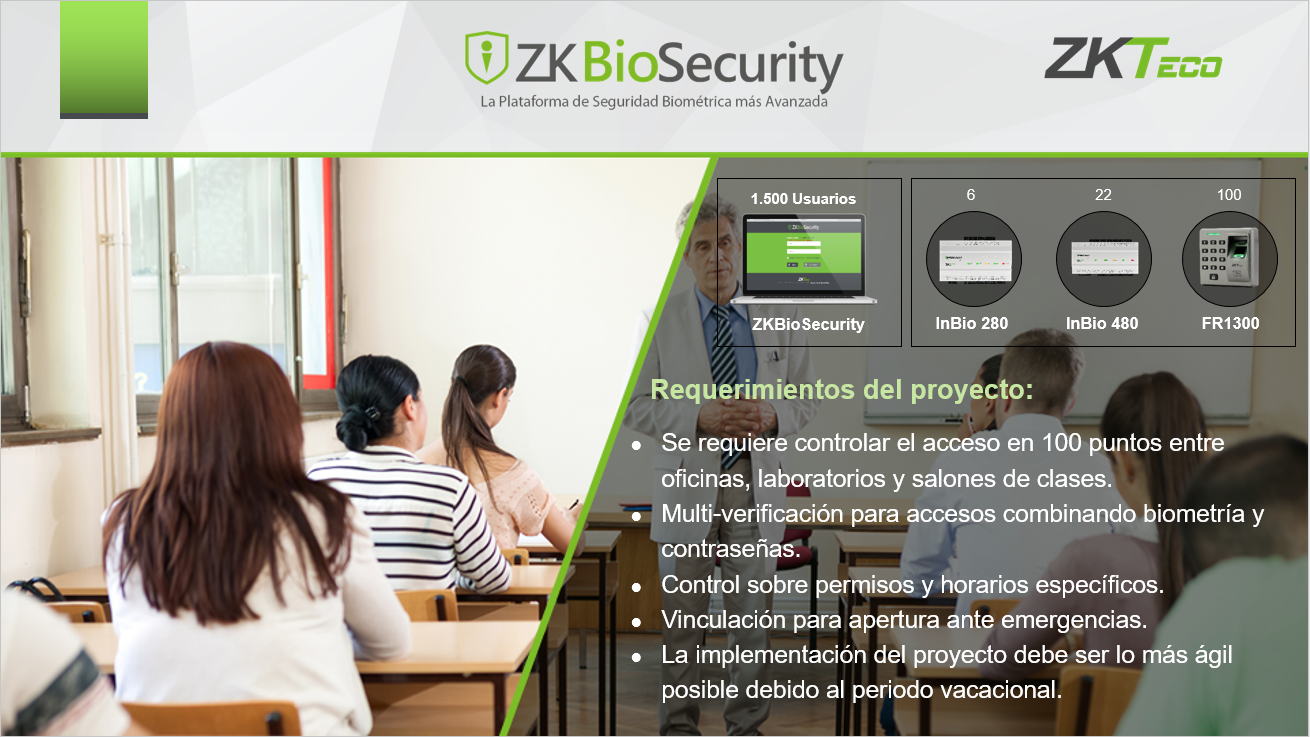 ZKBioSecurity Casos de Éxito Instituto Educativo Universitario